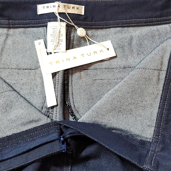 Trina Turk Blue Willis Flare Pants - Picture 10 of 12